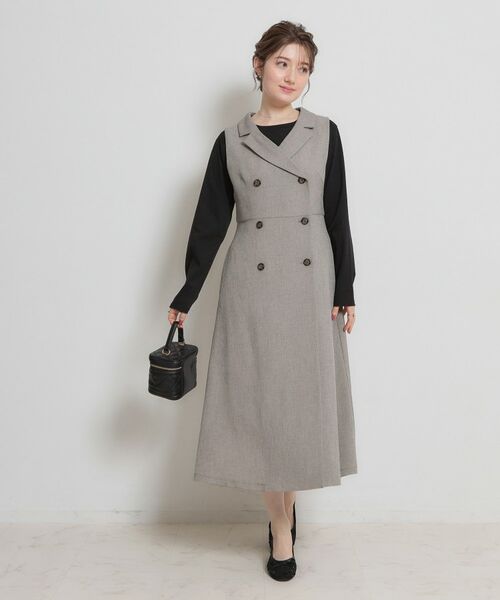 Couture Brooch / クチュールブローチ ロング・マキシ丈ワンピース | リネンライクサマツイワンピース | 詳細13