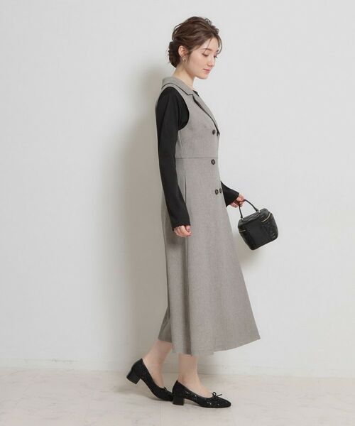 Couture Brooch / クチュールブローチ ロング・マキシ丈ワンピース | リネンライクサマツイワンピース | 詳細14