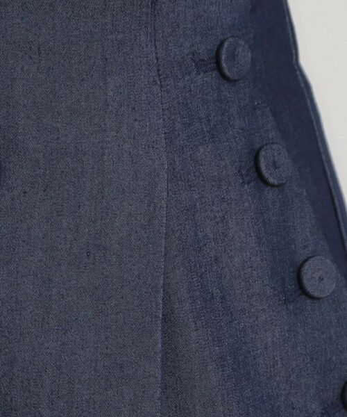 Couture Brooch / クチュールブローチ パンツ | マリン風アソート釦シャンブレーワイドパンツ | 詳細14