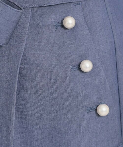 Couture Brooch / クチュールブローチ パンツ | マリン風アソート釦シャンブレーワイドパンツ | 詳細21