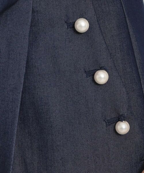 Couture Brooch / クチュールブローチ パンツ | マリン風アソート釦シャンブレーワイドパンツ | 詳細28