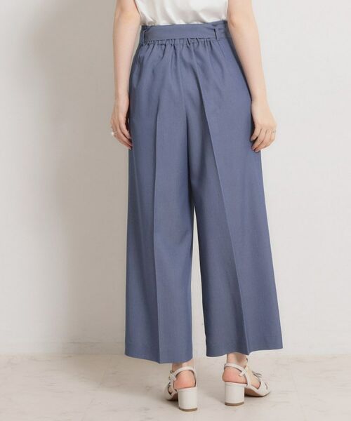 Couture Brooch / クチュールブローチ パンツ | マリン風アソート釦シャンブレーワイドパンツ | 詳細3