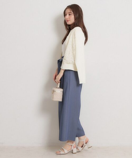 Couture Brooch / クチュールブローチ パンツ | マリン風アソート釦シャンブレーワイドパンツ | 詳細5