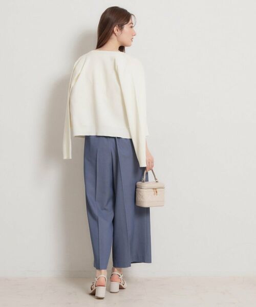 Couture Brooch / クチュールブローチ パンツ | マリン風アソート釦シャンブレーワイドパンツ | 詳細6