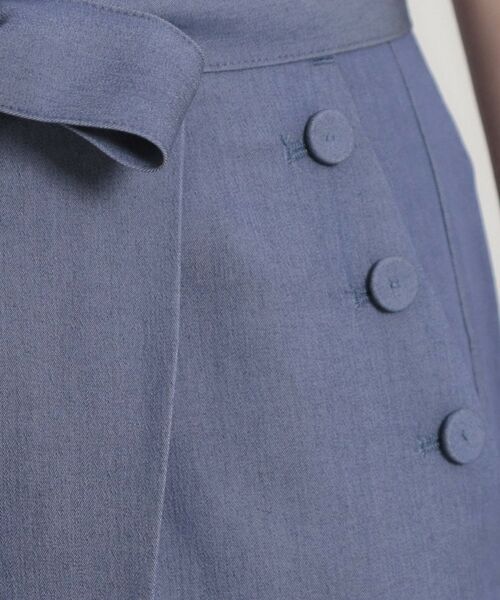 Couture Brooch / クチュールブローチ パンツ | マリン風アソート釦シャンブレーワイドパンツ | 詳細7