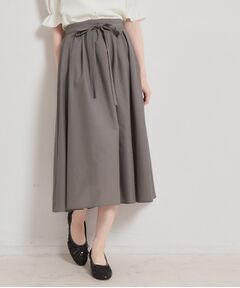 Couture Brooch / クチュールブローチ ロング・マキシ丈スカート | パレットボイル細リボン付きスカート
