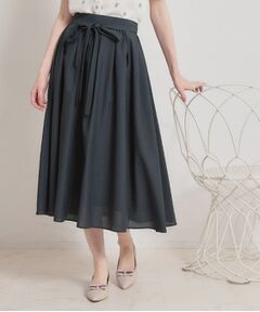 Couture Brooch / クチュールブローチ ロング・マキシ丈スカート | パレットボイル細リボン付きスカート