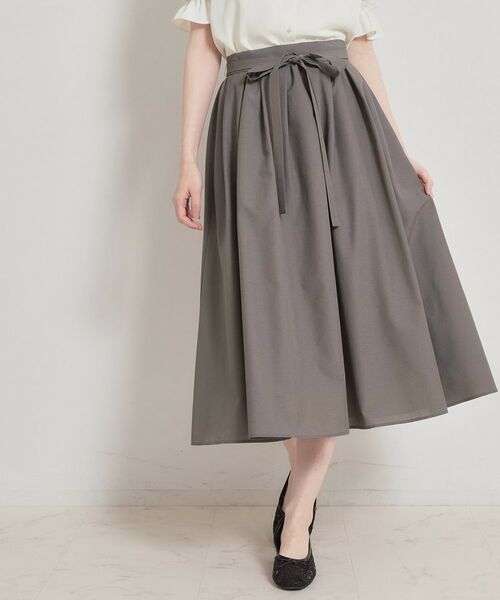 Couture Brooch / クチュールブローチ ロング・マキシ丈スカート | パレットボイル細リボン付きスカート | 詳細1