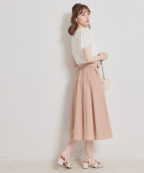 Couture Brooch / クチュールブローチ ロング・マキシ丈スカート | パレットボイル細リボン付きスカート | 詳細13