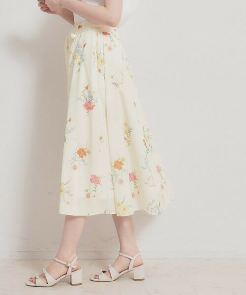 Couture Brooch / クチュールブローチ ロング・マキシ丈スカート | パレットボイル細リボン付きスカート | 詳細16