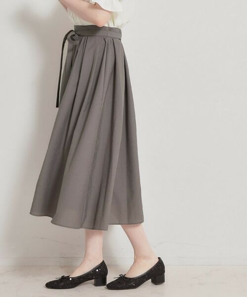 Couture Brooch / クチュールブローチ ロング・マキシ丈スカート | パレットボイル細リボン付きスカート | 詳細2