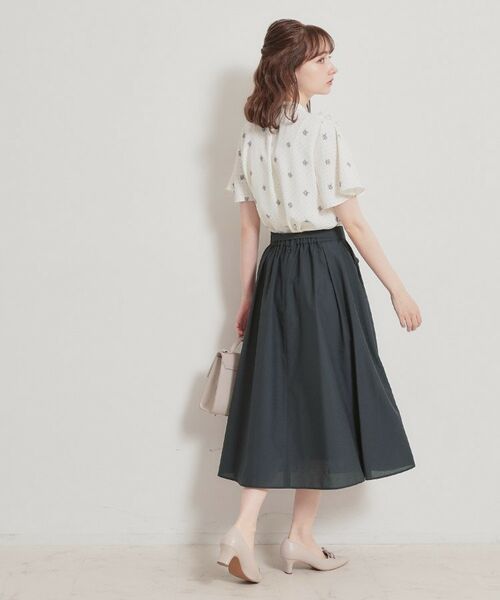 Couture Brooch / クチュールブローチ ロング・マキシ丈スカート | パレットボイル細リボン付きスカート | 詳細27