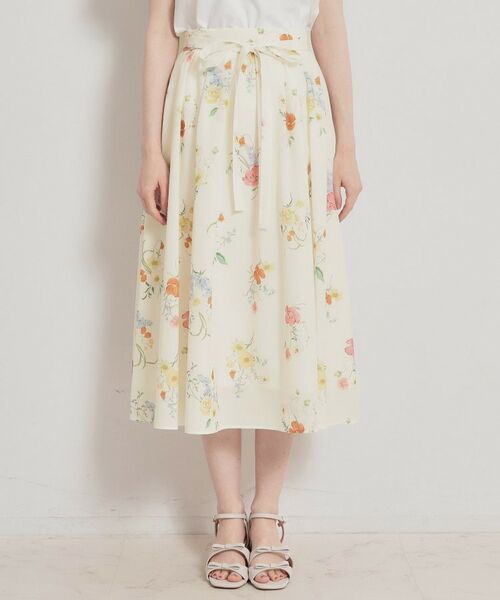 Couture Brooch / クチュールブローチ ロング・マキシ丈スカート | パレットボイル細リボン付きスカート | 詳細29