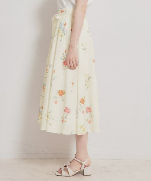 Couture Brooch / クチュールブローチ ロング・マキシ丈スカート | パレットボイル細リボン付きスカート | 詳細30