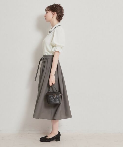 Couture Brooch / クチュールブローチ ロング・マキシ丈スカート | パレットボイル細リボン付きスカート | 詳細5