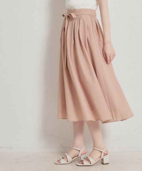 Couture Brooch / クチュールブローチ ロング・マキシ丈スカート | パレットボイル細リボン付きスカート | 詳細9