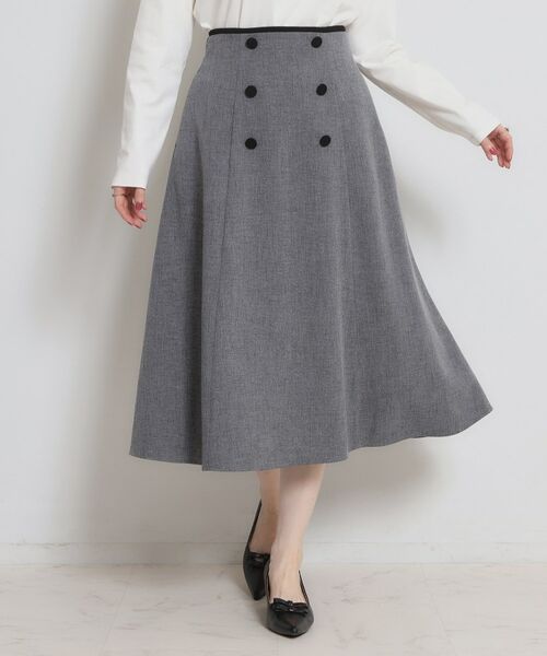 Couture Brooch / クチュールブローチ スカート | リネンライクサマツイスカート | 詳細1