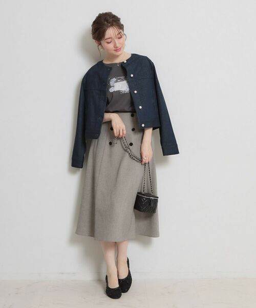 Couture Brooch / クチュールブローチ スカート | リネンライクサマツイスカート | 詳細13