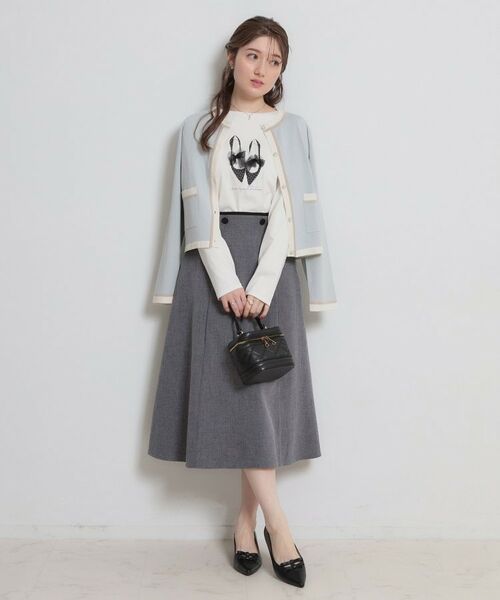 Couture Brooch / クチュールブローチ スカート | リネンライクサマツイスカート | 詳細4