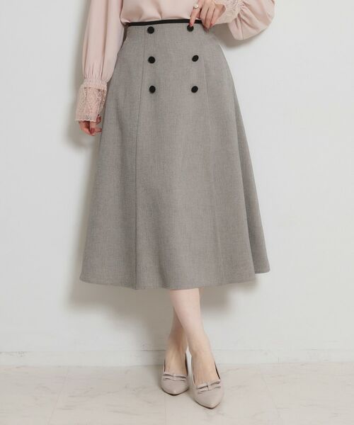 Couture Brooch / クチュールブローチ スカート | リネンライクサマツイスカート（ベージュ(052)）