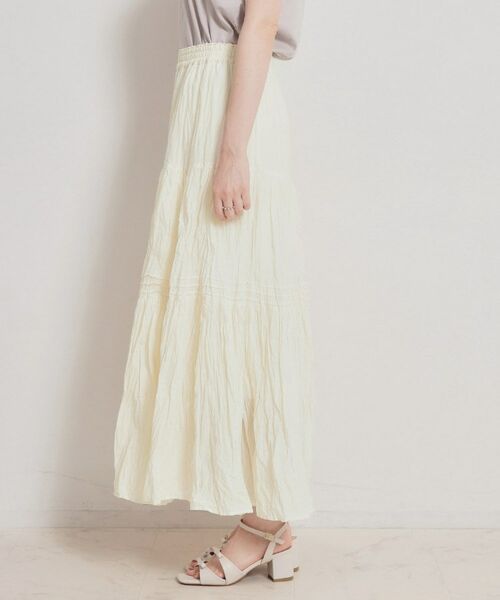 Couture Brooch / クチュールブローチ ロング・マキシ丈スカート | 綿ローンティアードスカート | 詳細16
