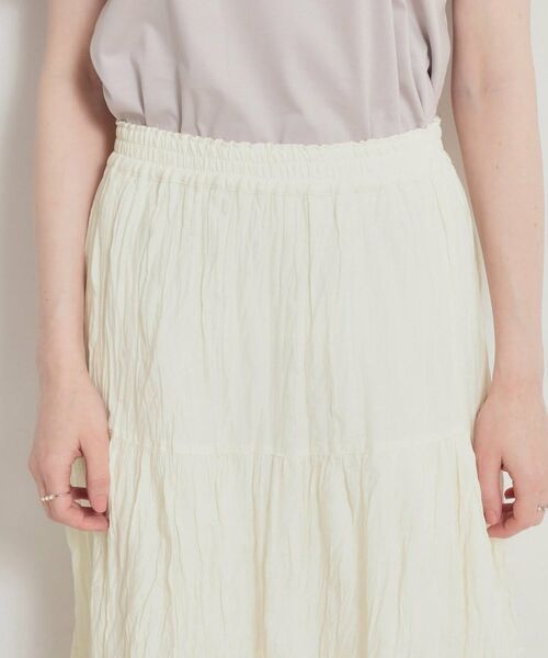 Couture Brooch / クチュールブローチ ロング・マキシ丈スカート | 綿ローンティアードスカート | 詳細18