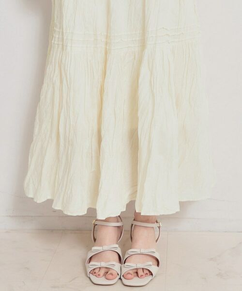 Couture Brooch / クチュールブローチ ロング・マキシ丈スカート | 綿ローンティアードスカート | 詳細20