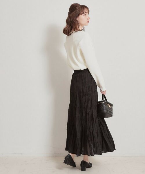 Couture Brooch / クチュールブローチ ロング・マキシ丈スカート | 綿ローンティアードスカート | 詳細6