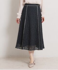 Couture Brooch / クチュールブローチ ロング・マキシ丈スカート | 【洗える】コードフラワーレース スカート