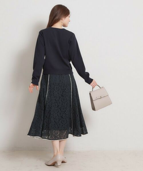 Couture Brooch / クチュールブローチ ロング・マキシ丈スカート | 【洗える】コードフラワーレース スカート | 詳細16