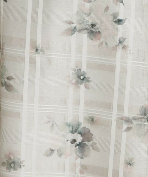 Couture Brooch / クチュールブローチ ロング・マキシ丈スカート | シアーチェックフラワープリント | 詳細14