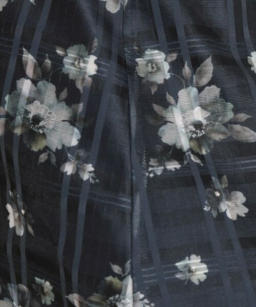 Couture Brooch / クチュールブローチ ロング・マキシ丈スカート | シアーチェックフラワープリント | 詳細21