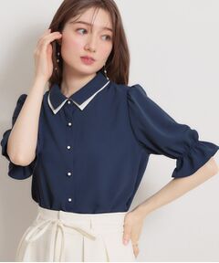 Couture Brooch / クチュールブローチ シャツ・ブラウス | ダブルカラーブラウス