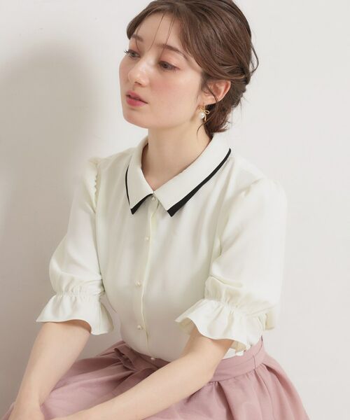 Couture Brooch / クチュールブローチ シャツ・ブラウス | ダブルカラーブラウス | 詳細1