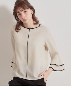 Couture Brooch / クチュールブローチ シャツ・ブラウス | 配色ラッフルブラウス