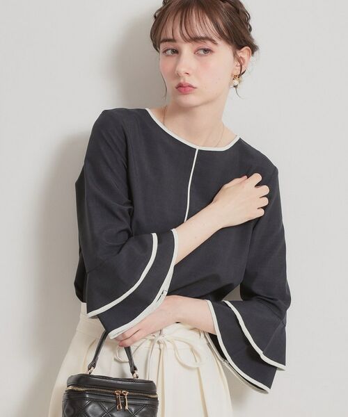 Couture Brooch / クチュールブローチ シャツ・ブラウス | 配色ラッフルブラウス | 詳細15