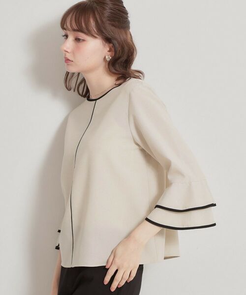 Couture Brooch / クチュールブローチ シャツ・ブラウス | 配色ラッフルブラウス | 詳細2