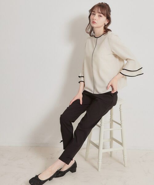 Couture Brooch / クチュールブローチ シャツ・ブラウス | 配色ラッフルブラウス | 詳細4