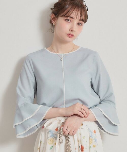 Couture Brooch / クチュールブローチ シャツ・ブラウス | 配色ラッフルブラウス | 詳細8