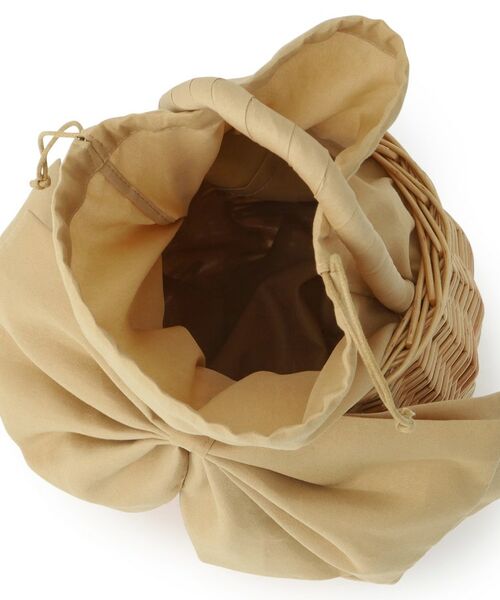 Couture Brooch / クチュールブローチ ハンドバッグ | BIGリボン付きラタンバッグ | 詳細10