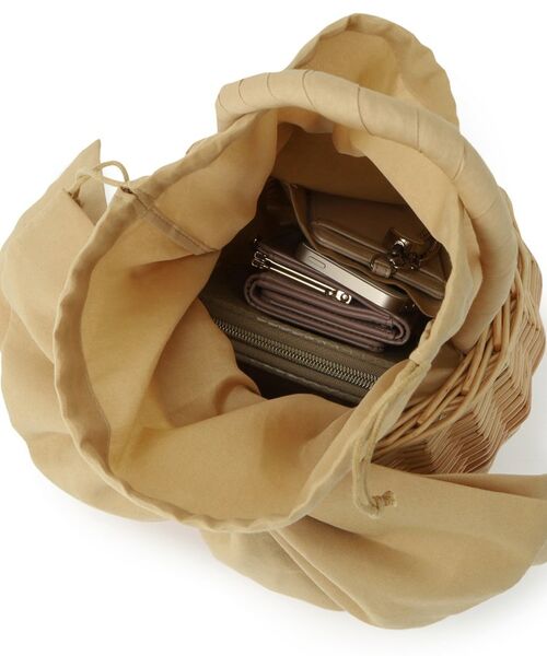 Couture Brooch / クチュールブローチ ハンドバッグ | BIGリボン付きラタンバッグ | 詳細12
