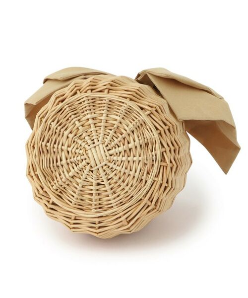 Couture Brooch / クチュールブローチ ハンドバッグ | BIGリボン付きラタンバッグ | 詳細9