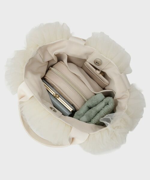 Couture Brooch / クチュールブローチ ハンドバッグ | チュールフリルかごバッグ | 詳細12