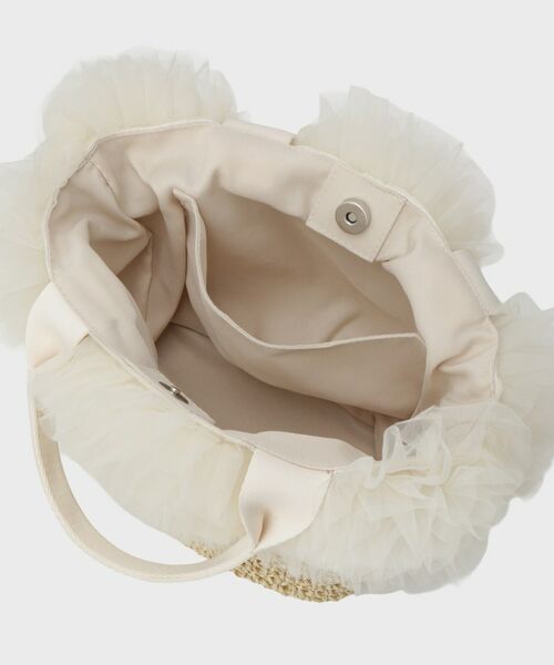 Couture Brooch / クチュールブローチ ハンドバッグ | チュールフリルかごバッグ | 詳細13