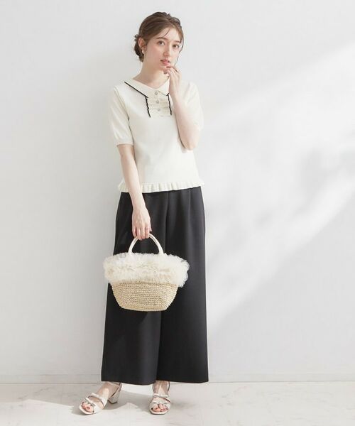 Couture Brooch / クチュールブローチ ハンドバッグ | チュールフリルかごバッグ | 詳細2