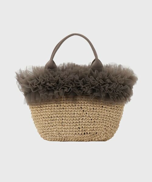 Couture Brooch / クチュールブローチ ハンドバッグ | チュールフリルかごバッグ | 詳細6