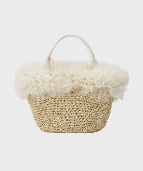 Couture Brooch / クチュールブローチ ハンドバッグ | チュールフリルかごバッグ | 詳細8