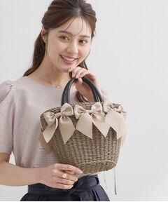 Couture Brooch / クチュールブローチ トートバッグ | グログランリボンモチーフトート
