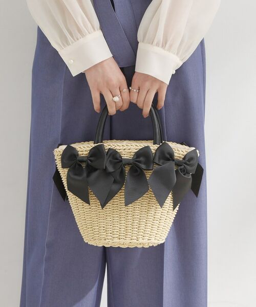 Couture Brooch / クチュールブローチ トートバッグ | グログランリボンモチーフトート | 詳細1