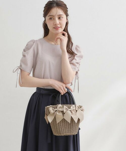 Couture Brooch / クチュールブローチ トートバッグ | グログランリボンモチーフトート | 詳細5